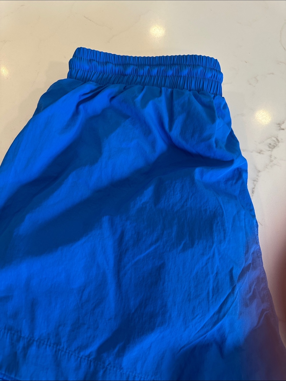 BOSS Bright Blue Athletic Swim Shorts with Logo Patch - Picture 4 of 4